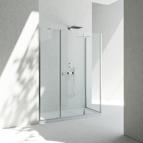Cabine de douche en verre trempé - SUPERSINTESI : XM + XG - VISMARAVETRO - en aluminium / en aluminium anodisé / en aluminium poli
