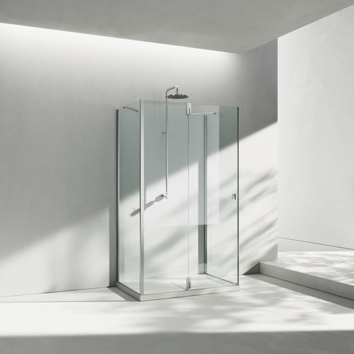 Cabine de douche en verre trempé - SUPERSINTESI : XF + XA + XG - VISMARAVETRO - en aluminium / en aluminium anodisé / en aluminium poli