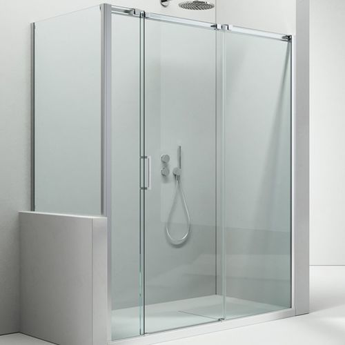 Cabine de douche en verre - GLISS : D3+DP - VISMARAVETRO - en fonte d'aluminium / à porte coulissante / rectangulaire