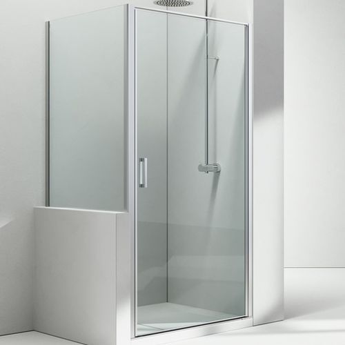 Cabine de douche en verre - LINEA : LN+LP  - VISMARAVETRO - avec porte pivotante / d'angle / résidentielle
