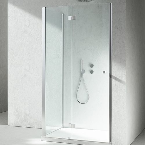 Cabine de douche en verre - SINTESI : SN+SG - VISMARAVETRO - avec porte battante / d'angle / résidentielle