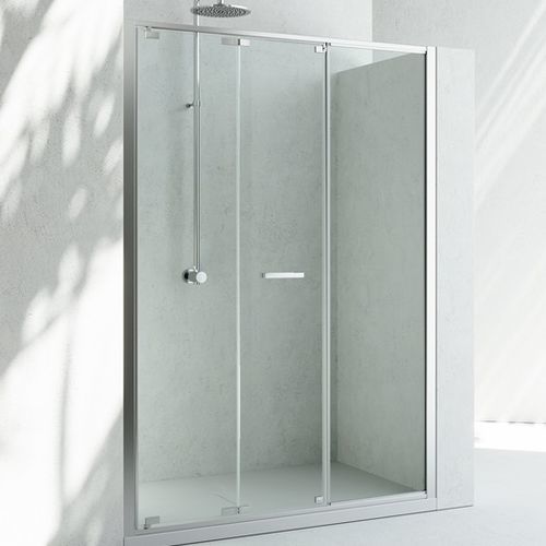 Cabine de douche en verre - JUNIOR : GM - VISMARAVETRO - avec porte pliante / en niche / résidentielle