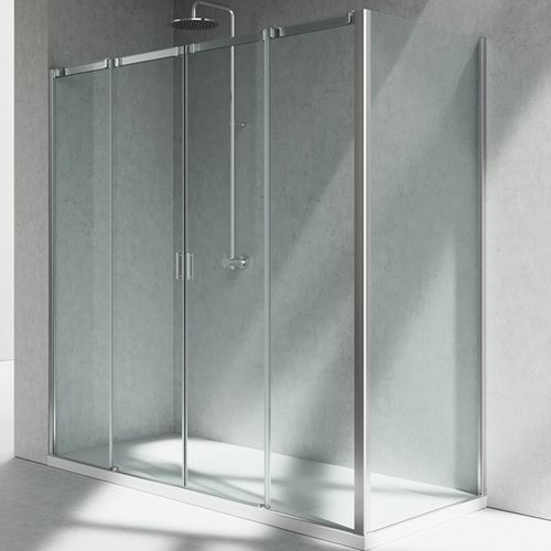 Cabine de douche en verre - SERIE 8000 : C4+CG - VISMARAVETRO - à portes coulissantes / d'angle / résidentielle