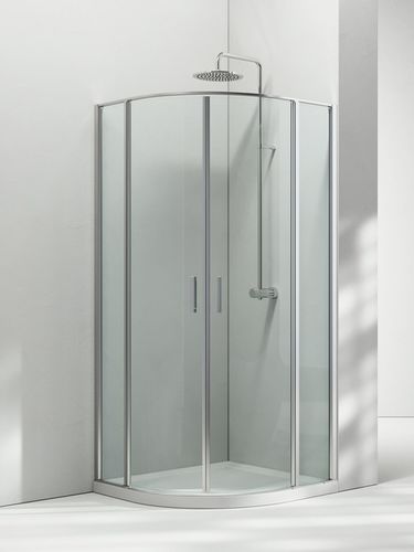 Cabine de douche en verre - LINEA : LTX 100 - VISMARAVETRO - avec porte pivotante / courbée / résidentielle