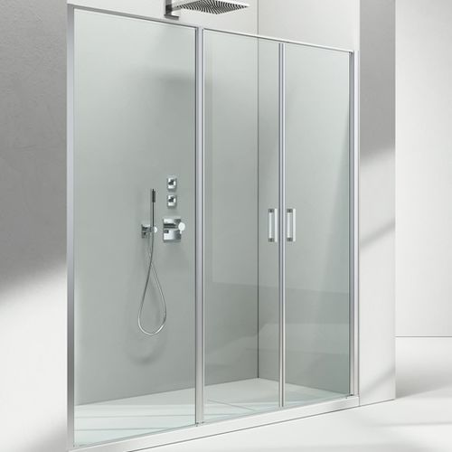Cabine de douche en verre - LINEA : L3 - VISMARAVETRO - avec porte pivotante / en niche / résidentielle
