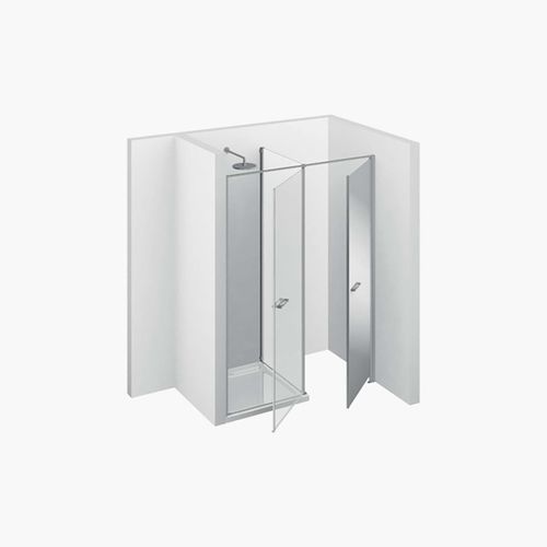Cabine de douche multifonction - TWIN : T30 - VISMARAVETRO - en verre trempé / avec porte battante / en niche