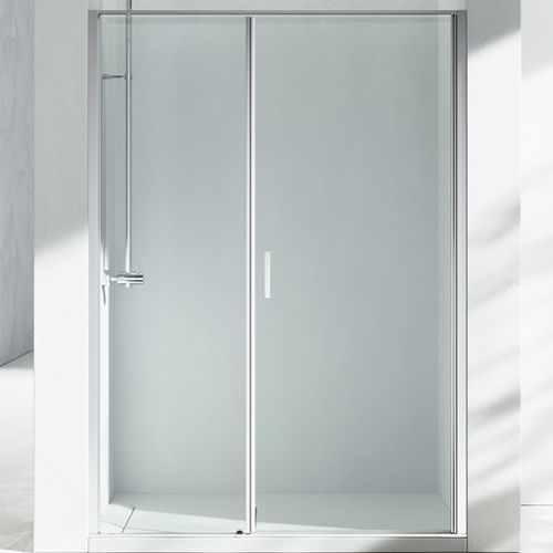 Cabine de douche en verre - LINEA : L2  - VISMARAVETRO - avec porte battante / en niche / en verre transparent
