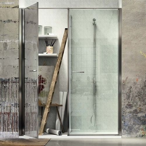 Cabine de douche en verre - TWIN : W11  - VISMARAVETRO - avec porte battante / en niche / en verre transparent