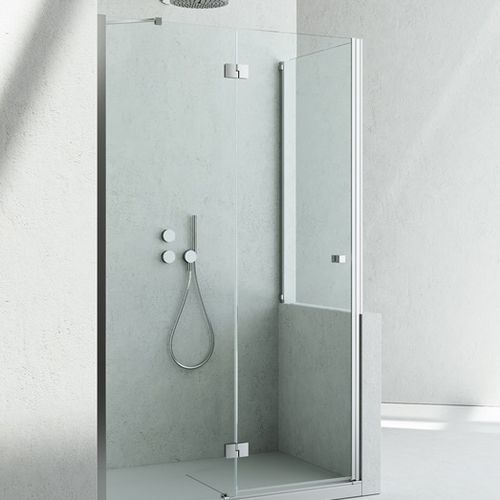 Cabine de douche en verre - SINTESI : SN+SP - VISMARAVETRO - avec porte pivotante / rectangulaire / en verre transparent