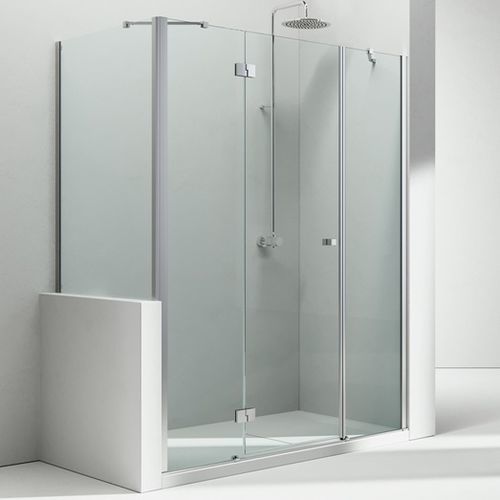 Cabine de douche en verre - SINTESI : SM+SP  - VISMARAVETRO - avec porte pivotante / rectangulaire / en verre transparent