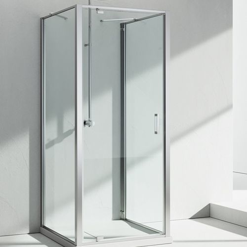 Cabine de douche en verre - JUNIOR : GF+GA+GF  - VISMARAVETRO - avec porte pivotante / rectangulaire / en verre transparent