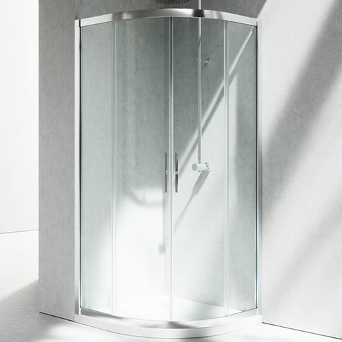 Cabine de douche en verre - SERIE 7000 : ZT - VISMARAVETRO - à portes coulissantes / courbée / en verre transparent