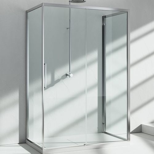 Cabine de douche en verre - SERIE 7000 : ZG+ZQ+ZF - VISMARAVETRO - à portes coulissantes / rectangulaire / résidentielle