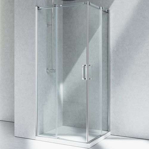 Cabine de douche en verre - GLISS : DA+DA - VISMARAVETRO - à portes coulissantes / d'angle / en verre transparent