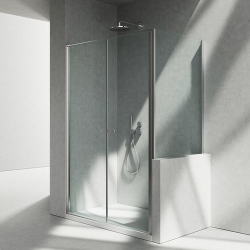 Cabine de douche en verre - KB+KP - VISMARAVETRO - en aluminium / avec porte battante / rectangulaire