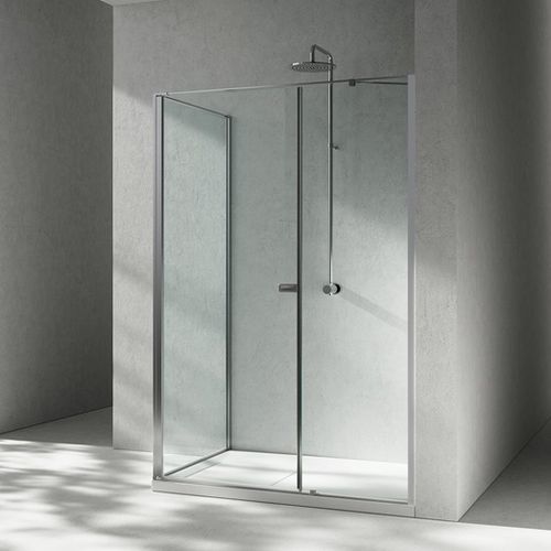 Cabine de douche en verre - K2+KG  - VISMARAVETRO - en aluminium / avec porte pivotante / fixe