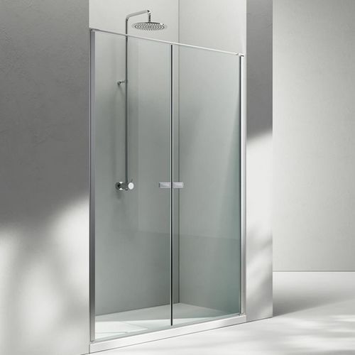 Cabine de douche en verre - KB  - VISMARAVETRO - en aluminium / avec porte battante / en niche
