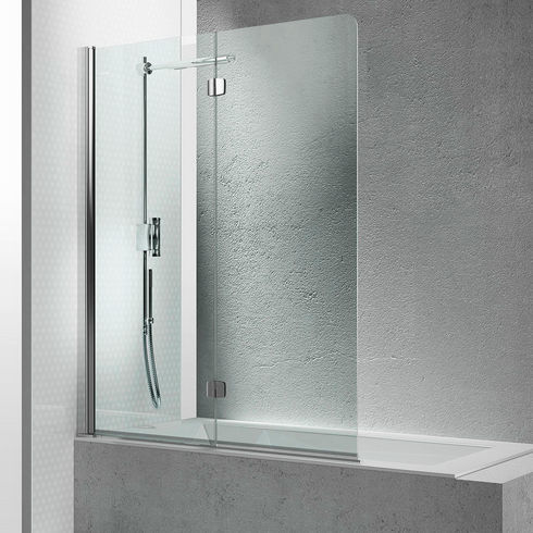 Pare-baignoire pliant - SV  - VISMARAVETRO - réversible / en verre trempé / 2 volets