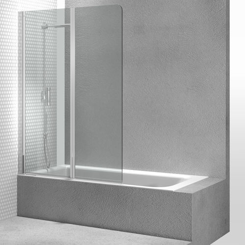 Pare-baignoire pliant - NP  - VISMARAVETRO - à gauche / en verre trempé / 2 volets