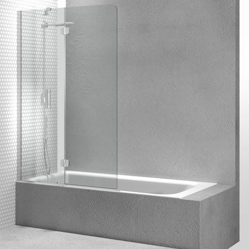 Pare-baignoire fixe - PV  - VISMARAVETRO - pliant / à gauche / en verre trempé