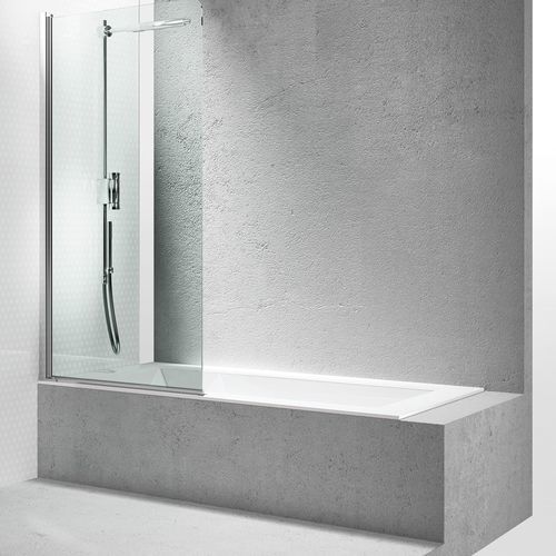 Pare-baignoire pivotant - LV - VISMARAVETRO - à gauche / en verre trempé / 1 volet