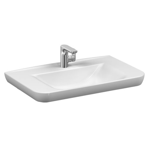 Vasque à poser - 5947B003-0001 - VitrA - en céramique / avec mitigeur / rectangulaire