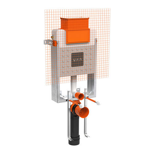 Réservoir de chasse d'eau en plastique - V-FIX UNI - VitrA - encastré / à commande manuelle