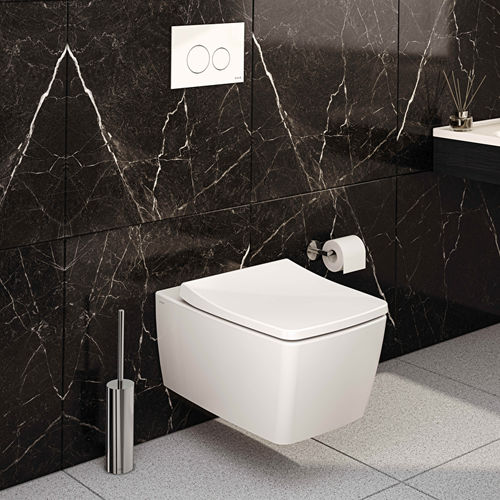Porte brosse de toilettes en laiton - ORIGIN - VitrA - au sol / noir / chromé