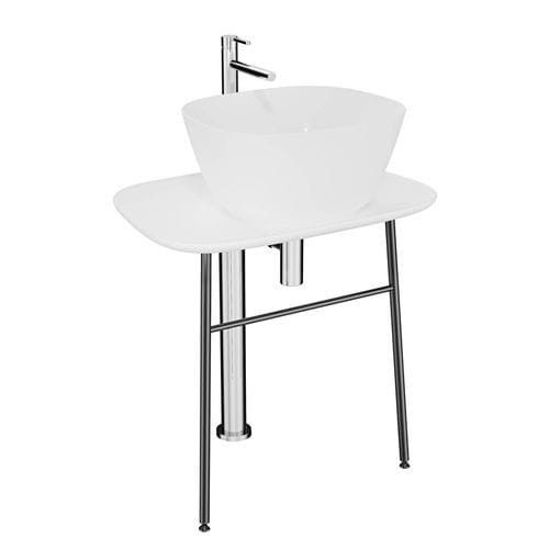Meuble vasque à poser - PLURAL - VitrA - en céramique / en acier inoxydable / contemporain