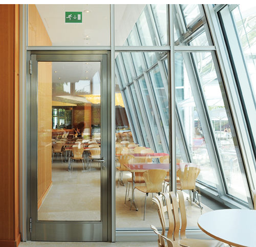 Profilé pour porte en acier inox - JANISOL 2 - JANSEN - antifumée / coupe-feu