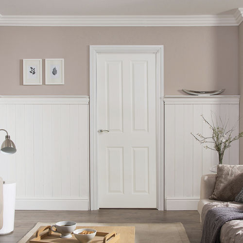 Porte d'intérieur - OAKFIELD : 4 PANEL - JELD-WEN - en MDF / battante / pleine