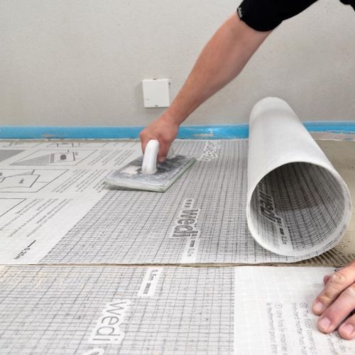 Membrane d'étanchéité de protection - SUBLINER FLEX - wedi GmbH - isolante / pour plancher / pour agencement intérieur