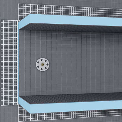 Système de fixation en acier - DOWEL - wedi GmbH - en inox / en acier galvanisé / métallique