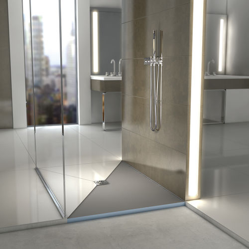 Receveur de douche rectangulaire - FUNDO PRIMO - wedi GmbH - à carreler / à fleur de sol / en fibre de verre