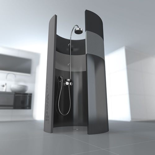 Douche en mousse - Trollo - wedi GmbH - en polystyrène / ronde