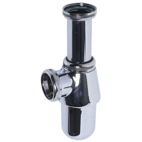 Siphon de lavabo en laiton chromé - 30720401 - WIRQUIN