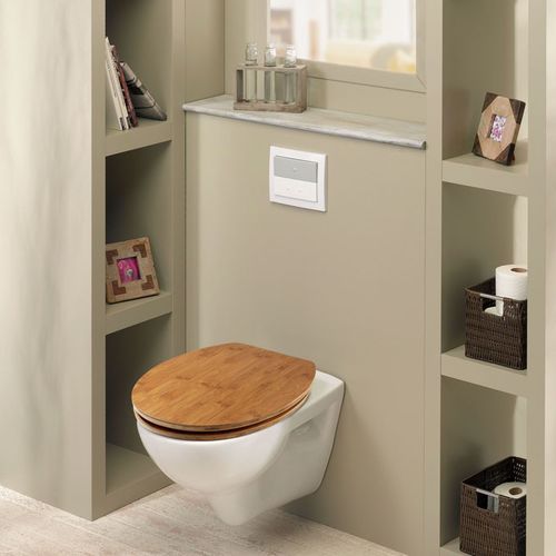 Lunette de toilettes en bambou - 20719732 - WIRQUIN