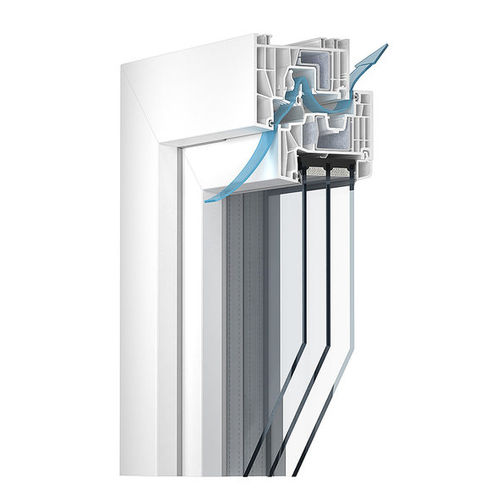 Profilé pour fenêtre en PVC-U - 88 CLIMATEC 88 - KÖMMERLING - isolant