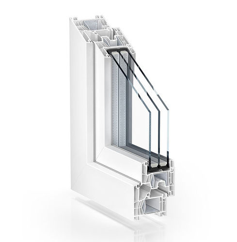 Profilé pour fenêtre en PVC - 76 CENTRE SEAL STANDARD - KÖMMERLING - en PVC-U / de sécurité / recyclable