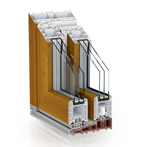 Porte d'extérieur - PREMIDOOR 88 - KÖMMERLING - en verre / en PVC / coulissante