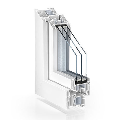 Profilé pour fenêtre en PVC - 88 - KÖMMERLING - à isolation thermique