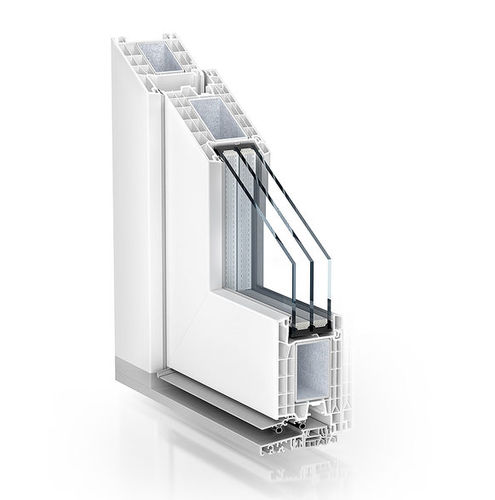 Profilé pour porte en acier - 76 RESIDENTIAL DOOR INWARD OPENING - KÖMMERLING - en PVC / en thermoplastique / de sécurité