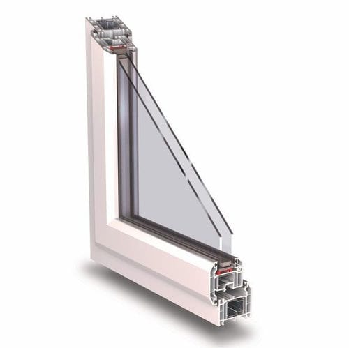 Profilé pour porte en PVC-U - STANDARD - KÖMMERLING - de sécurité