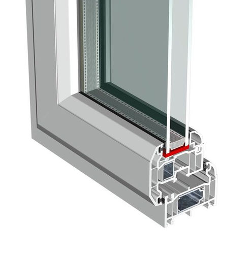 Profilé pour fenêtre en PVC-U - SLIM SASH - KÖMMERLING - de sécurité