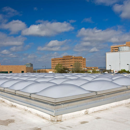 Lanterneau pour toiture-terrasse - GUTTER SYSTEMS - VELUX - avec costière / en verre