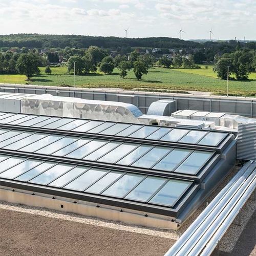 Lanterneau pour toiture - LONGLIGHT - VELUX - à double vitrage / avec costière / en verre