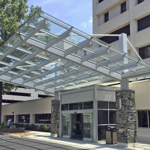 Auvent pour bâtiment tertiaire - HORIZON M SERIES - VELUX - en aluminium / en polycarbonate / plat