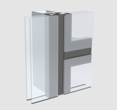 Mur-rideau à verre structurel - WICTEC 50 SG - WICONA - en aluminium et en verre / en panneau de verre isolant / à haute résistance