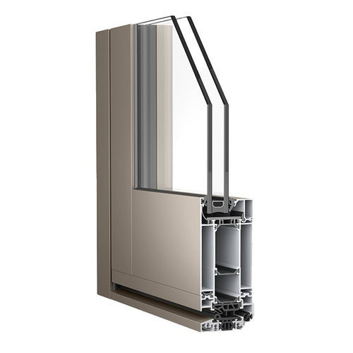 Porte d'entrée - WICSTYLE 65 NG  - WICONA - en aluminium / battante / fixe
