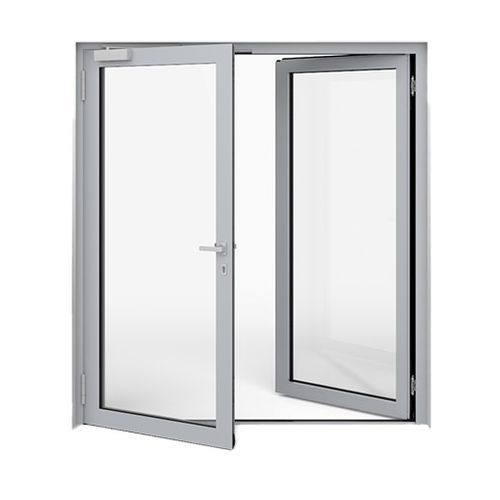 Porte à ouverture inversée - WICSTYLE 65 NG  - WICONA - d'entrée / en aluminium / battante